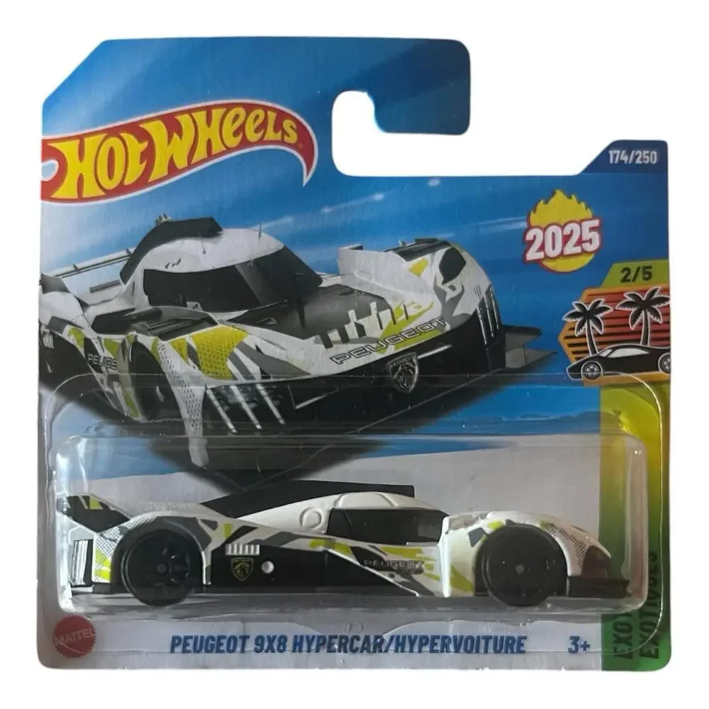 Hot Wheels 2025 Case M Peugeot 9X8 Hypercar Hypervoitur SHORTCARD Free Protector